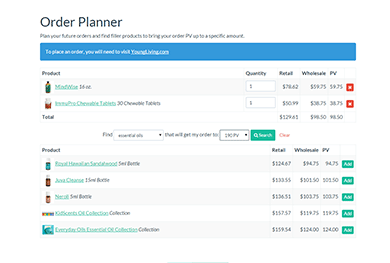 Order Planner